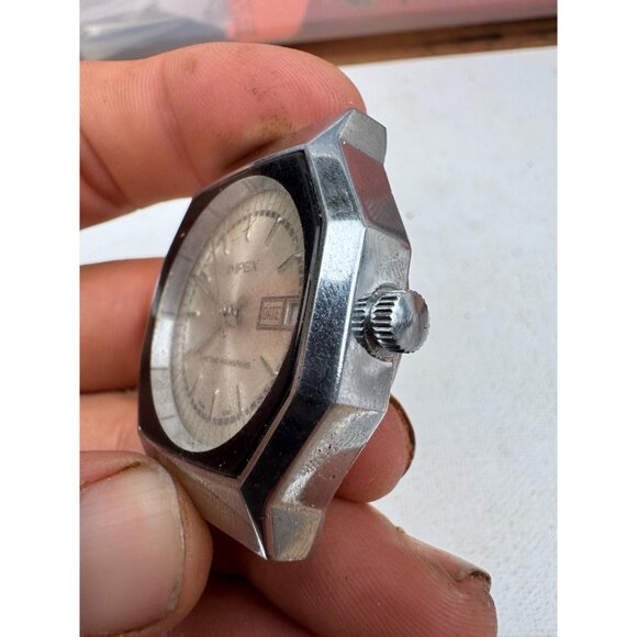 Vintage IMPEX Mens Watch Mechanical Runs - Picture 4 of 7